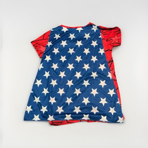 NEW DC Comics Originals Wonder Woman T-shirt with Removable Cape Women’s Large - Picture 3 of 3